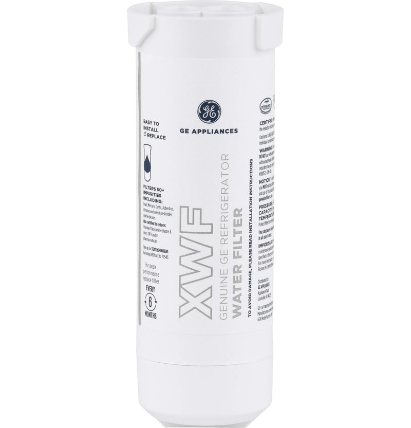 GE XWF Refrigerator Water Filter | Certified to Reduce Lead, Sulfer, and 50+ Other Impurities | Replace Every 6 Months for Best Results | Pack of 1 - Image 1